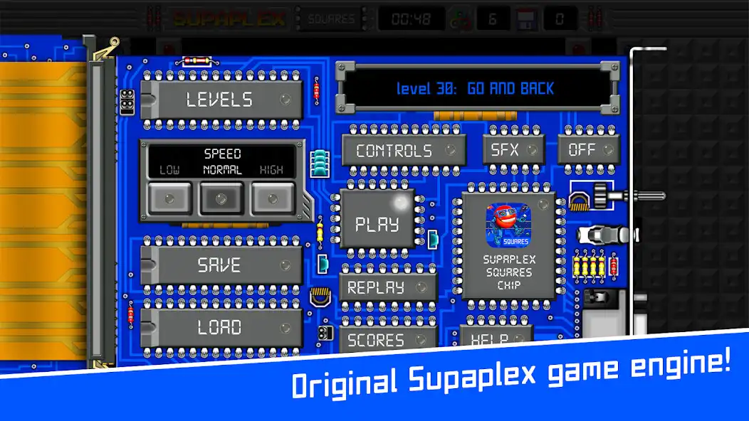 Play Supaplex SQUARES as an online game Supaplex SQUARES with UptoPlay