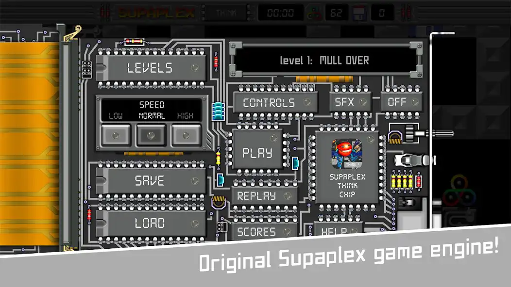 Play Supaplex THINK! as an online game Supaplex THINK! with UptoPlay