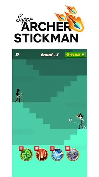 Play Super Archer Stickman as an online game Super Archer Stickman with UptoPlay
