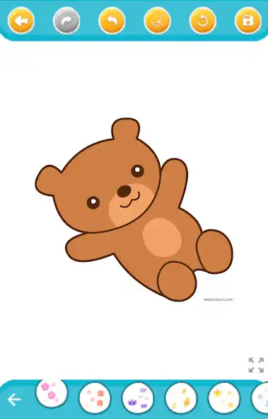 Play super bear - coloring book as an online game super bear - coloring book with UptoPlay