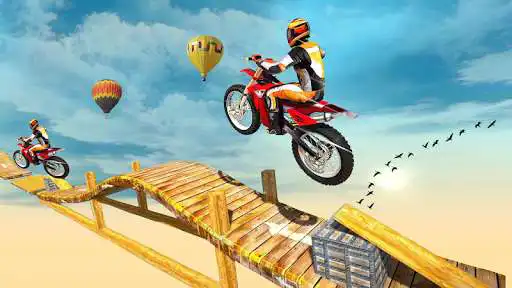 Play Super Bike Sky Track Rider as an online game Super Bike Sky Track Rider with UptoPlay