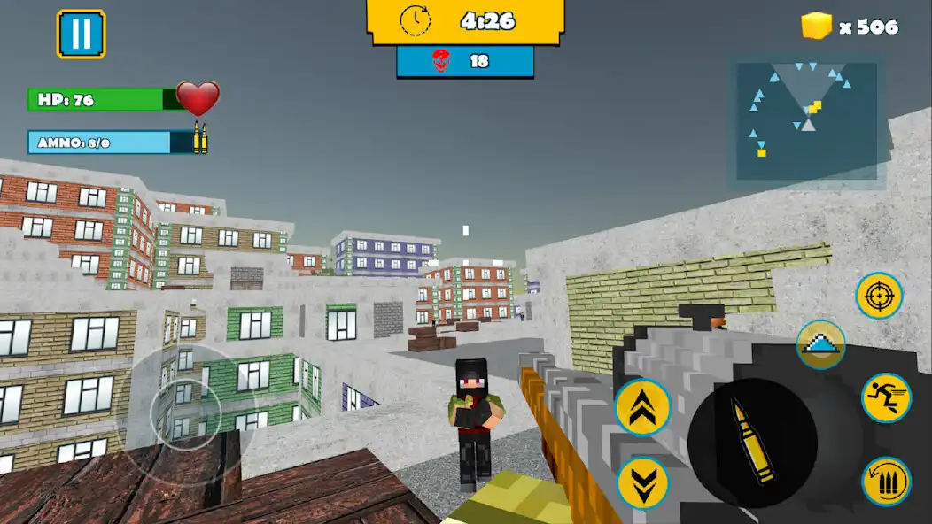 Play Super Block Sniper - Earn BTC as an online game Super Block Sniper - Earn BTC with UptoPlay