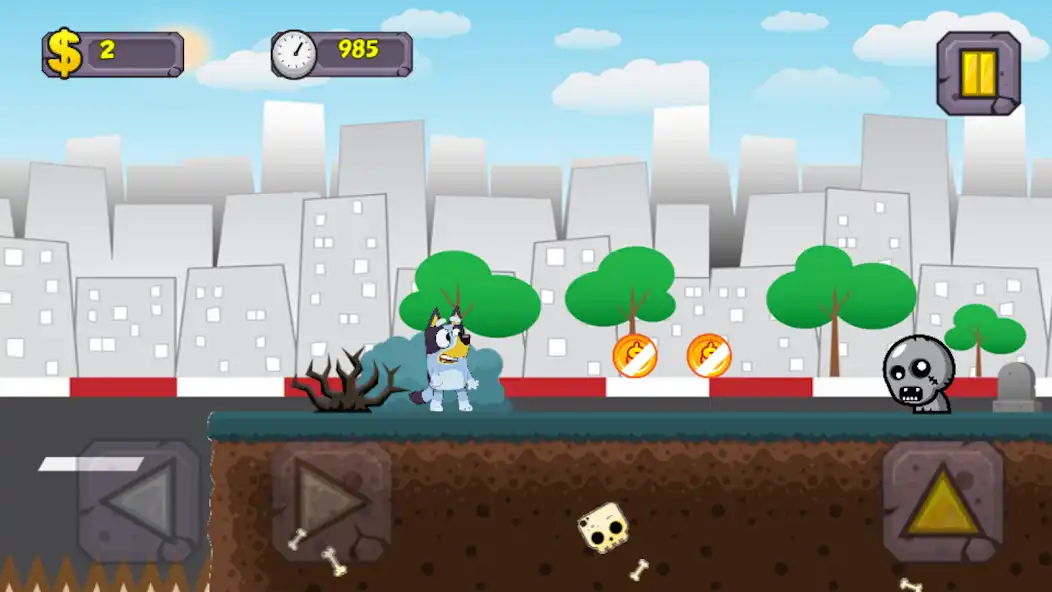 Play Super Bluey game world runner as an online game Super Bluey game world runner with UptoPlay