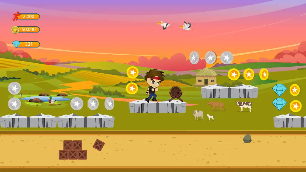 Play Super Boy Run - Adventure Game as an online game Super Boy Run - Adventure Game with UptoPlay