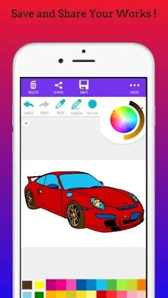 Play Super Car Coloring Book 2020 as an online game Super Car Coloring Book 2020 with UptoPlay