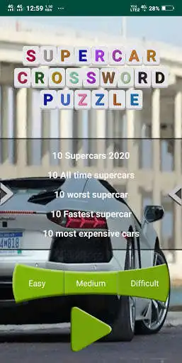 Play Supercars crossword puzzle  and enjoy Supercars crossword puzzle with UptoPlay