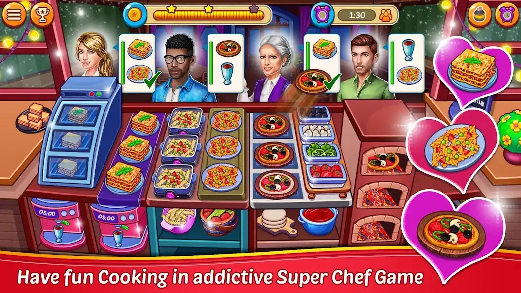 Play Super Chef- Restaurant Cooking as an online game Super Chef- Restaurant Cooking with UptoPlay