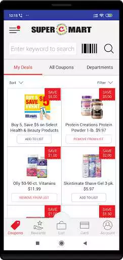 Play Super C Mart as an online game Super C Mart with UptoPlay