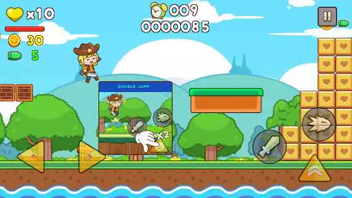 Play Super Cowboy World - Running Jump Game  and enjoy Super Cowboy World - Running Jump Game with UptoPlay