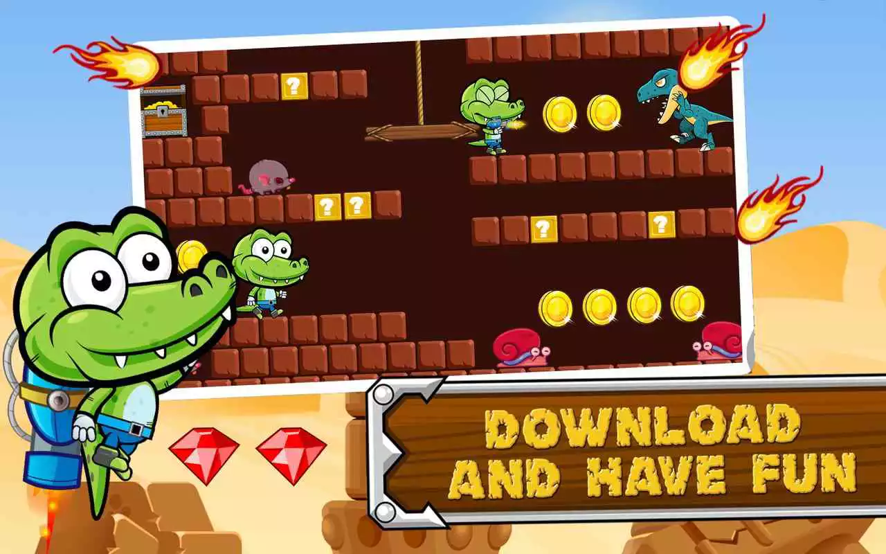 Play Super Crocodile Run World