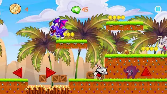 Play Super Cuphead Jungle World Run: Adventure