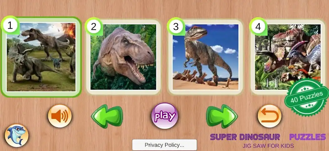 Play Super Dinosaur Puzzles  and enjoy Super Dinosaur Puzzles with UptoPlay