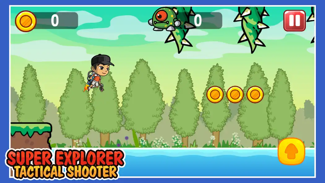 Play Super Explorer - Shooter as an online game Super Explorer - Shooter with UptoPlay