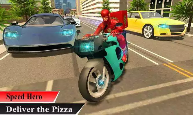 Play Super Flash Speed Hero Pizza Delivery