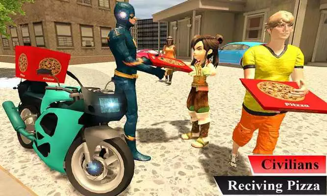 Play Super Flash Speed Hero Pizza Delivery