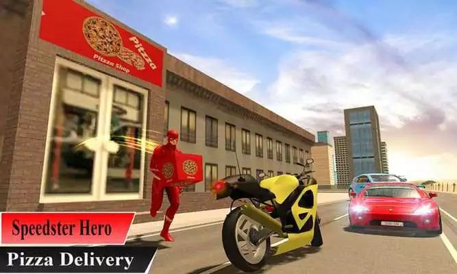 Play Super Flash Speed Hero Pizza Delivery