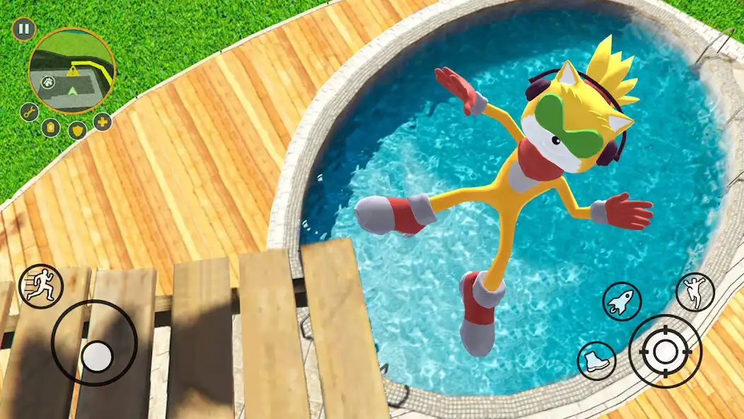 Play Super Hedgehog Rope Hero as an online game Super Hedgehog Rope Hero with UptoPlay