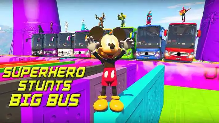 Play Superhero Big Bus Simulator: Stunts Drive Play Superhero Big Bus Simulator: Stunts Drive