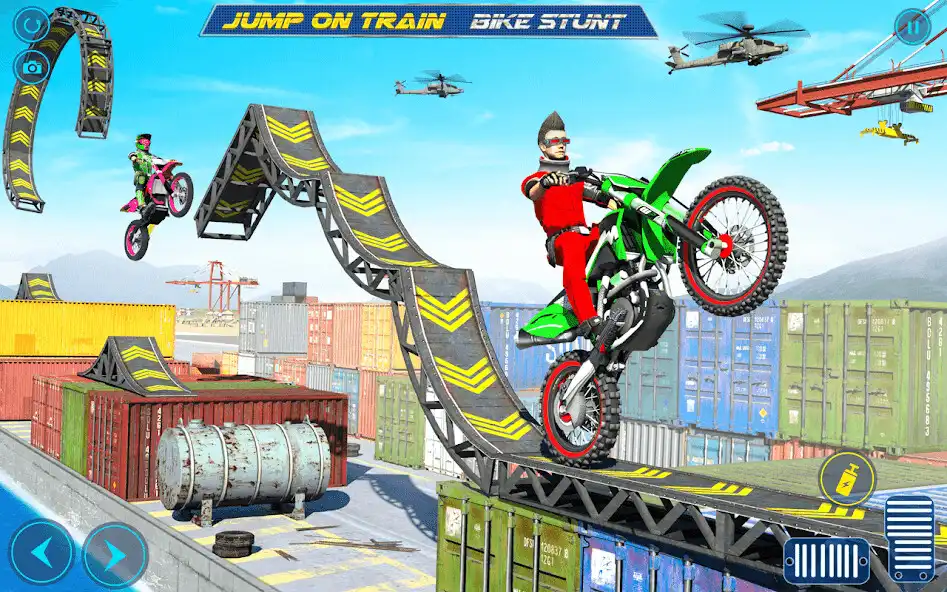 Play Superhero Bike Stunt Bike Game as an online game Superhero Bike Stunt Bike Game with UptoPlay
