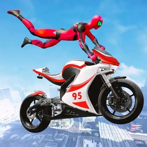 Play Superhero Bike Stunt Racing 3D  and enjoy Superhero Bike Stunt Racing 3D with UptoPlay