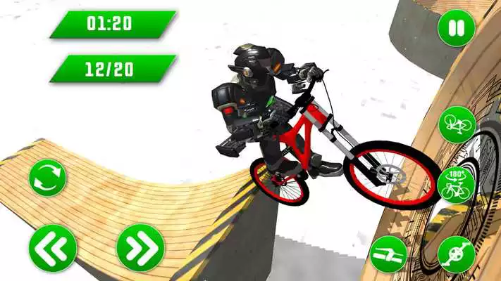 Play superhero BMX bicycle stunts track