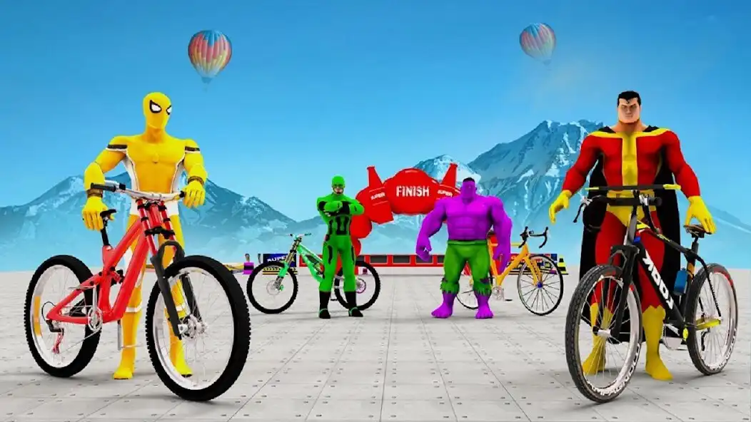 Play Superhero BMX Cycle Stunt Race  and enjoy Superhero BMX Cycle Stunt Race with UptoPlay