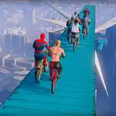 Free play online Super Hero BMX Racing: Stunt Racing Games 2018 APK