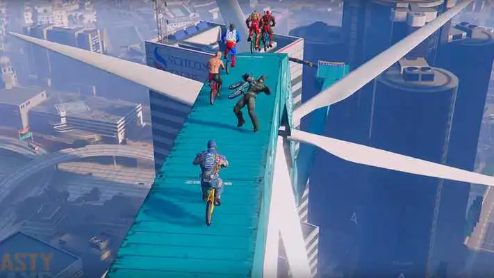 Play Super Hero BMX Racing: Stunt Racing Games 2018