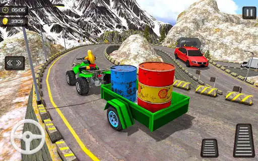 Play Superhero Cargo Delivery Transporter Bike 3D as an online game Superhero Cargo Delivery Transporter Bike 3D with UptoPlay