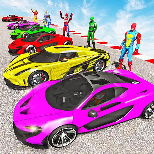 Play Superhero Car Stunt-Mega Ramp APK