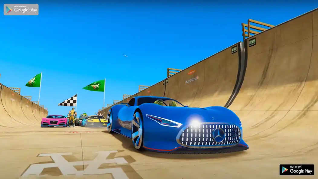 Play Superhero Car Stunt Racing  and enjoy Superhero Car Stunt Racing with UptoPlay