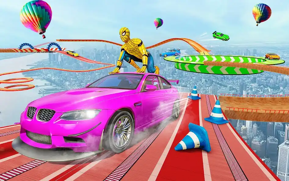 Play Superhero Car Stunts Car games  and enjoy Superhero Car Stunts Car games with UptoPlay