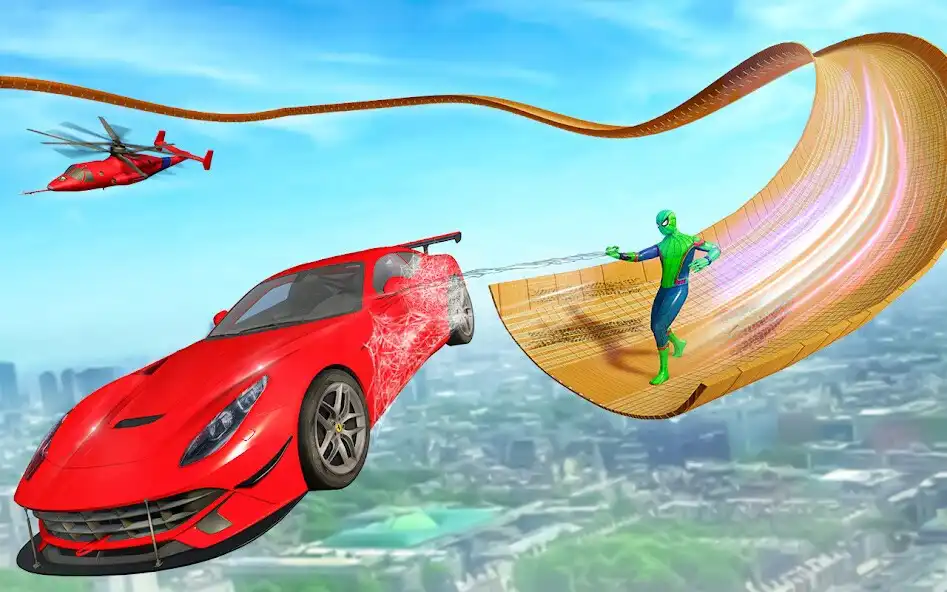 Play Superhero Car Stunts Car games as an online game Superhero Car Stunts Car games with UptoPlay
