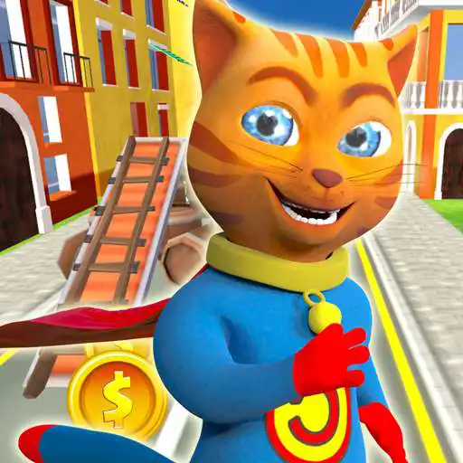 Free play online Super Hero Cat Run APK