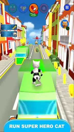 Play Super Hero Cat Run Play Super Hero Cat Run