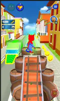 Play Super Hero Cat Run Play Super Hero Cat Run