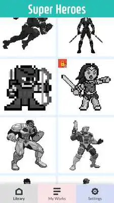 Play SuperHero Color By Number: SuperHero Coloring Book