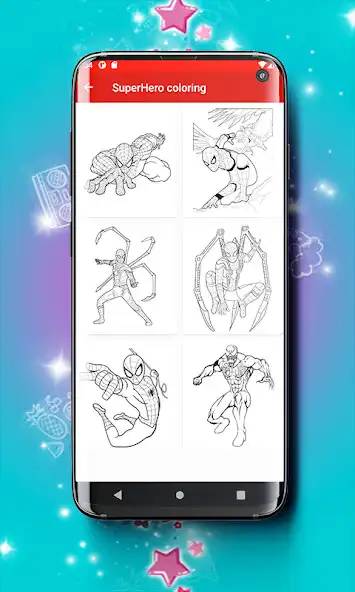 Play Super Hero Coloring book Game  and enjoy Super Hero Coloring book Game with UptoPlay
