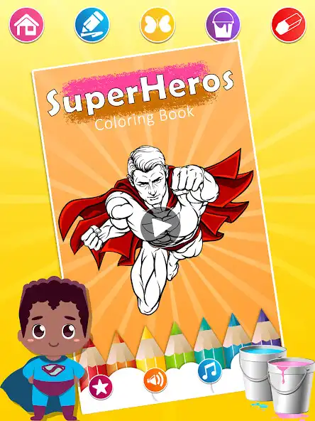 Play Superhero Coloring Pages Play Superhero Coloring Pages