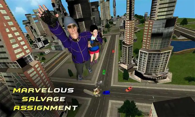 Play Superhero Dad Super Flying Hero