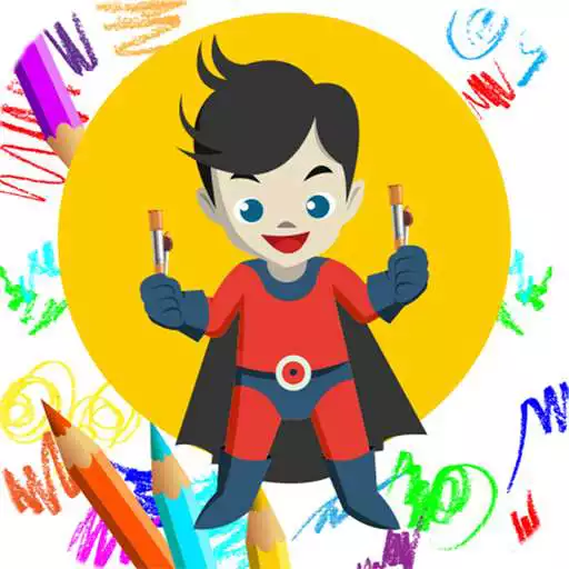 Play Super Heroes Coloring APK