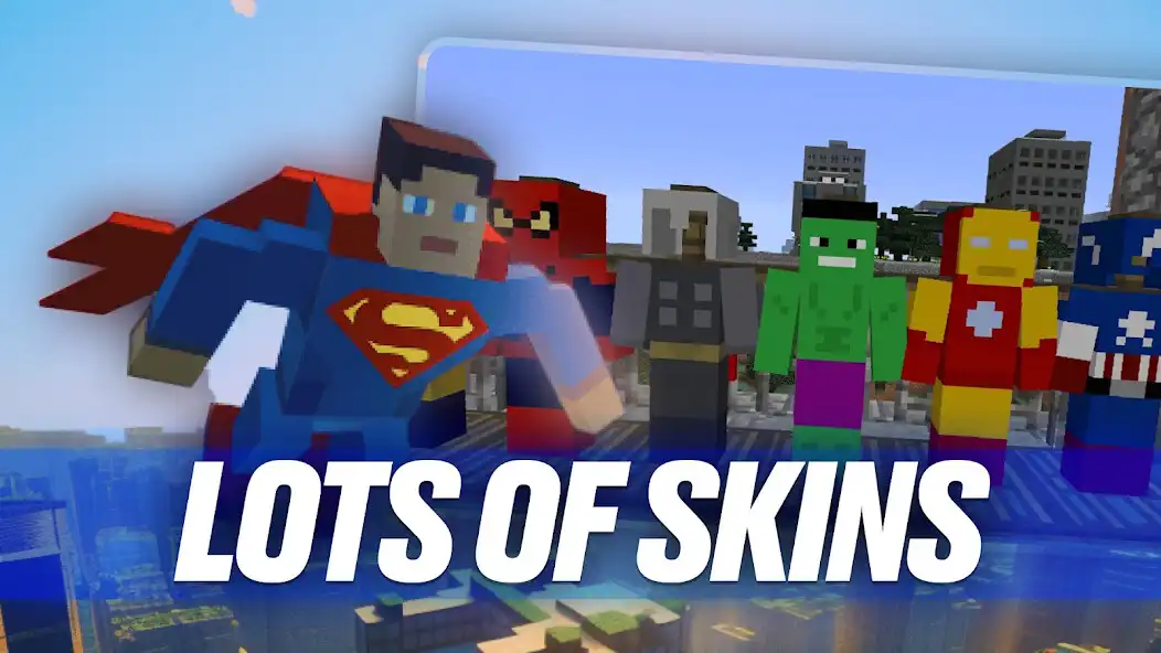 Play Superheroes Minecraft Mods as an online game Superheroes Minecraft Mods with UptoPlay
