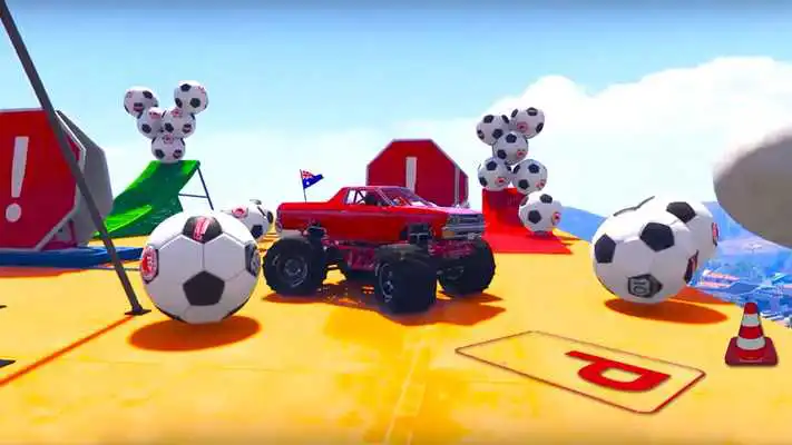 Play Superheroes Monster Truck Parking: Mega Ramp Games