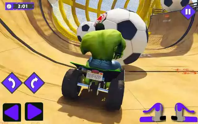 Play Superheroes Pro ATV Quad Racing