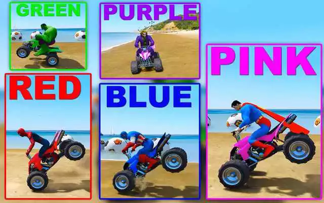Play Superheroes Pro ATV Quad Racing