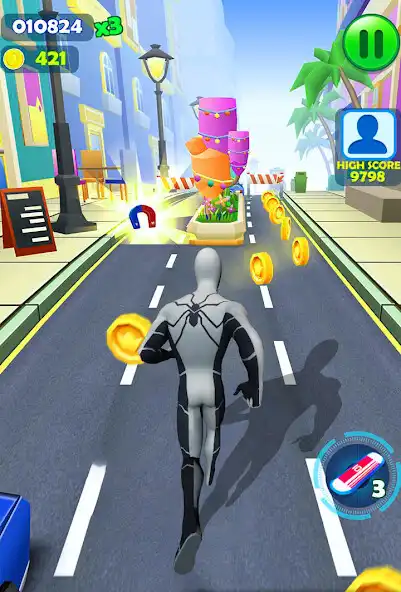 Play Super Heroes Running : Subway Spider Runner  and enjoy Super Heroes Running : Subway Spider Runner with UptoPlay