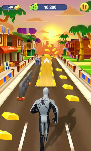 Play Super Heroes Running : Subway Spider Runner as an online game Super Heroes Running : Subway Spider Runner with UptoPlay