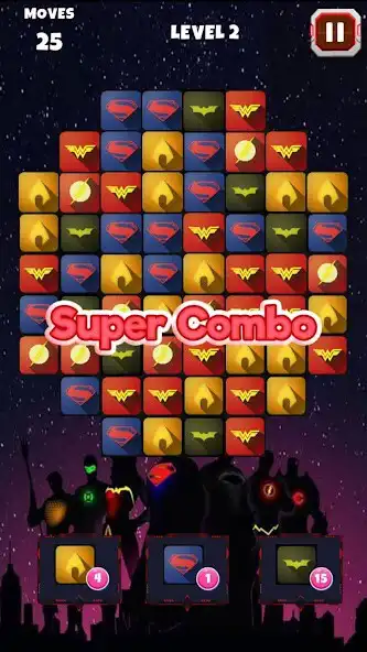Play Superheroes Saga: Match 3 Game  and enjoy Superheroes Saga: Match 3 Game with UptoPlay