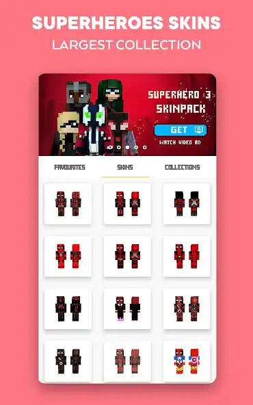 Play Super Heroes Skins for MCPE  and enjoy Super Heroes Skins for MCPE with UptoPlay