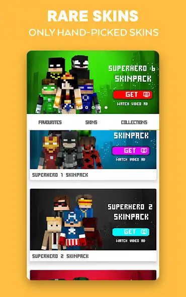 Play Super Heroes Skins for MCPE as an online game Super Heroes Skins for MCPE with UptoPlay